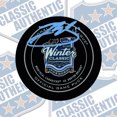 BRENDAN GALLAGHER 2016 Winter Classic Autographed Official Game Puck (#3490)
