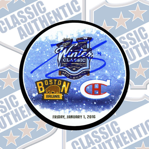 BRENDAN GALLAGHER 2016 Winter Classic Autographed Puck (#3492)