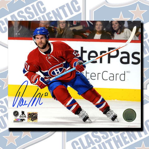 DAVID DESHARNAIS Montreal Canadiens autographed 8x10 photo (#3506)