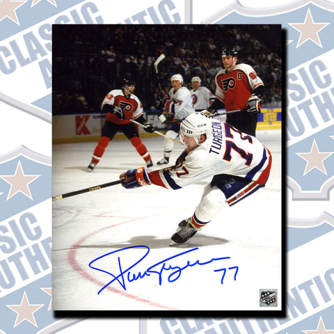 PIERRE TURGEON New York Islanders autographed 8x10 photo (#3512)