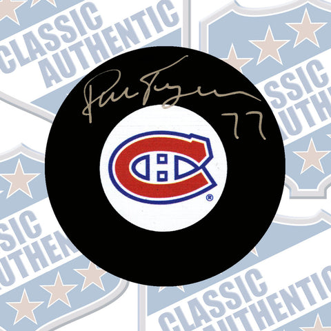 PIERRE TURGEON Montreal Canadiens Autographed Puck (#3513)