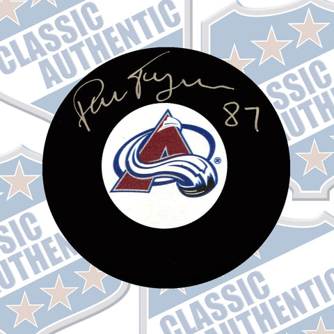 PIERRE TURGEON Colorado Avalanche Autographed Puck (#3520)