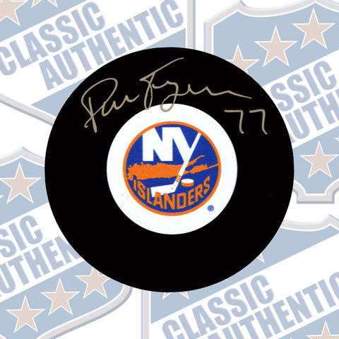 PIERRE TURGEON New York Islanders Autographed Puck (#3521)