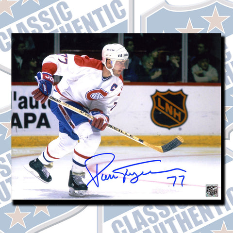 PIERRE TURGEON Montreal Canadiens autographed 8x10 photo (#3536)