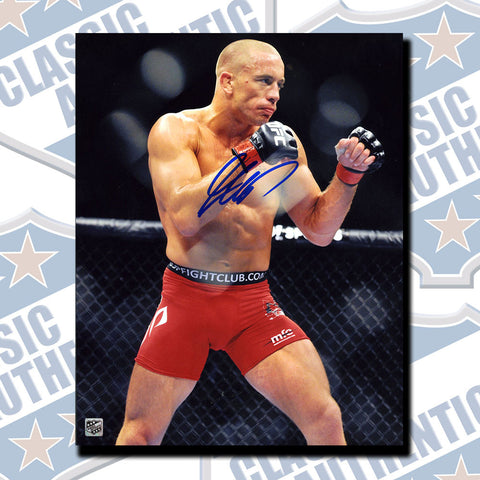 GEORGE ST-PIERRE "GSP" autographed 11x14 photo (#3543)