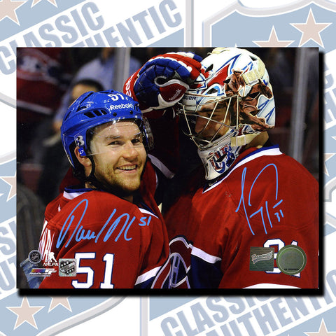 DAVID DESHARNAIS & CAREY PRICE Montreal Canadiens dual autographed 8x10 (#3547)