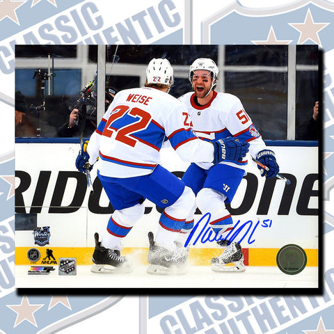 DAVID DESHARNAIS 2016 Winter Classic Montreal Canadiens Autographed 8x10 photo (#3602)