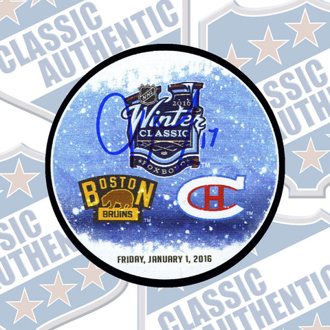 TORREY MITCHELL 2016 Winter Classic Autographed Puck (#3612)