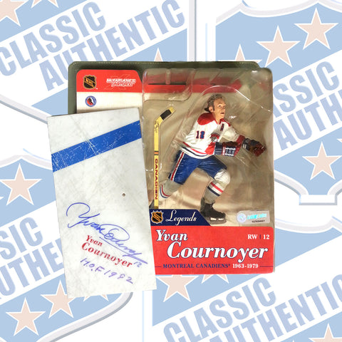 YVAN COURNOYER Montreal Canadiens autographed McFarlane (#3631)