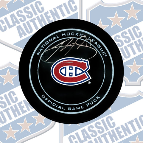 BRENDAN GALLAGHER 2016 Autographed Official Game Puck (#3645)