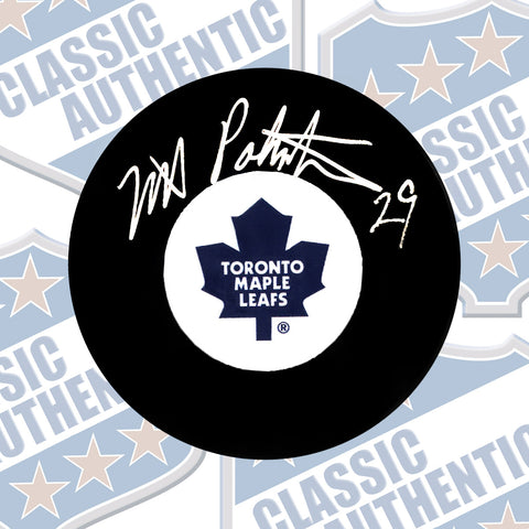 MIKE PALMATEER Toronto Maple Leafs autographed puck (#3658)