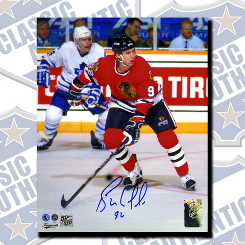 BERNIE NICHOLLS Chicago Blackhawks 8x10 photo (#3738)