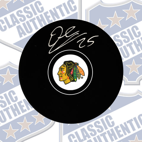 DALE WEISE Chicago Blackhawks autographed puck (#8003)
