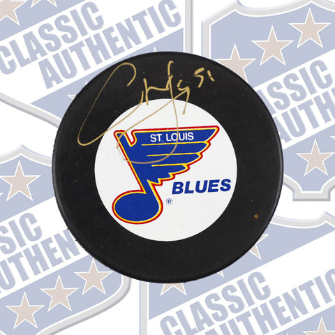CURTIS JOSEPH St-Louis Blues autographed puck (#688)