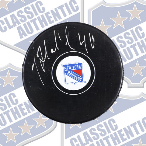 ROMAN HAMRLIK New York Rangers autographed puck (#713b)
