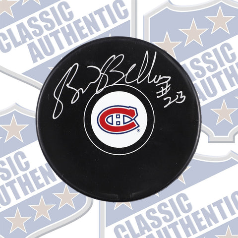 Brian Bellows Montreal Canadiens Autographed Puck (#727)