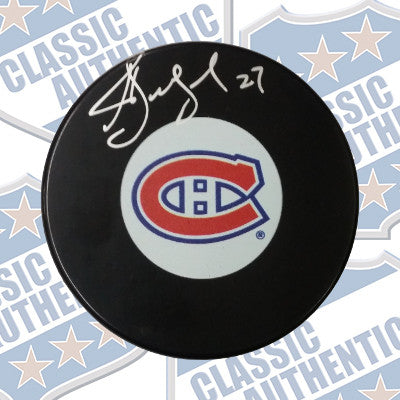 ALEX KOVALEV Montreal Canadiens autographed puck (#1823)