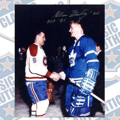ALLAN STANLEY Toronto Maple Leafs autographed 8x10 photo  (#219)