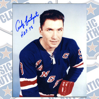 ANDY BATHGATE New York Rangers autographed 8x10 photo (#256)