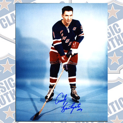 ANDY BATHGATE New York Rangers autographed 8x10 photo (#257)