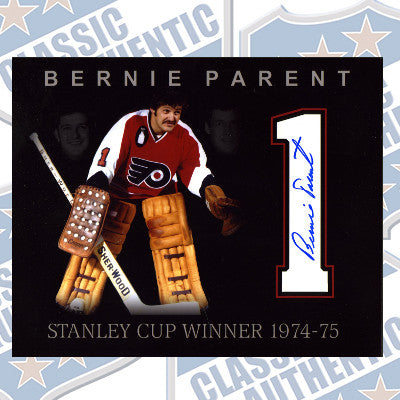 BERNARD BERNIE PARENT Philadelphia Flyers autographed 8x10 photo (#415)