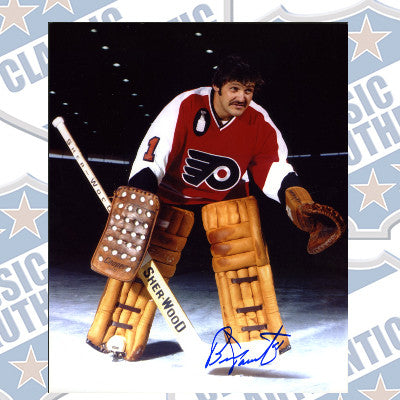 BERNARD BERNIE PARENT Philadelphia Flyers autographed 8x10 photo (#418)