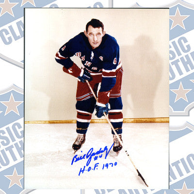 BILL GADSBY New York Rangers autographed 8x10 photo w/HOF (#176)