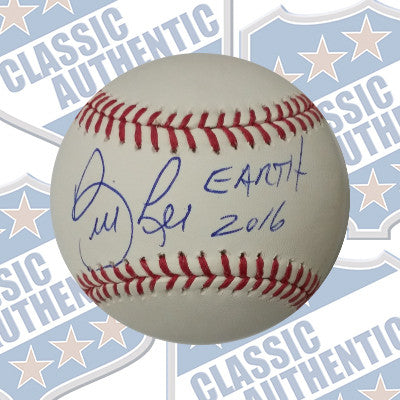 BILL LEE Montreal Expos autographed baseball with "Earth" inscription (#9901)