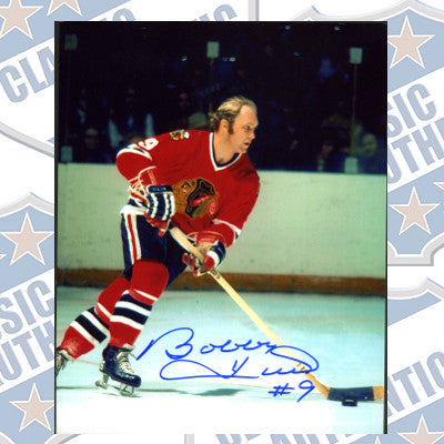 BOBBY HULL Chicago Blackhawks autographed 8x10 photo (#380)