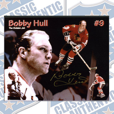 BOBBY HULL Chicago Blackhawks autographed 8x10 photo (#382)