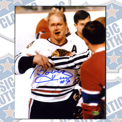 BOBBY HULL Chicago Blackhawks autographed 8x10 photo (#383)