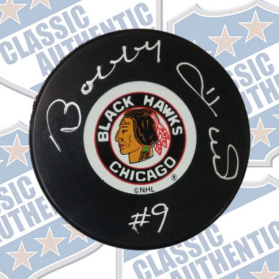 BOBBY HULL Chicago Blackhawks autographed puck (#520)
