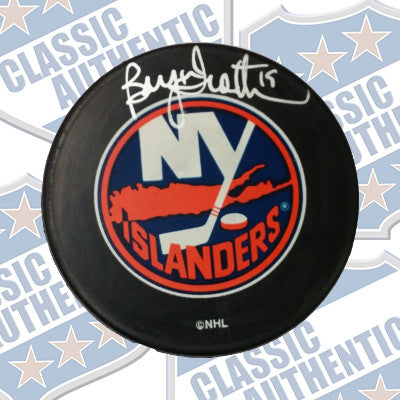 BRYAN TROTTIER New York Islanders autographed puck (#587)