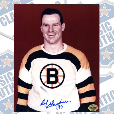 CAL GARDNER Boston Bruins autographed 8x10 photo (#180)