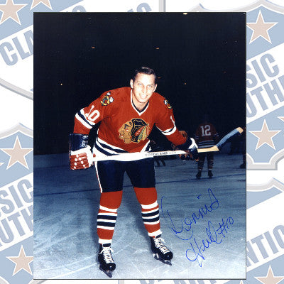 DENNIS HULL Chicago Blackhawks autographed 8x10 photo (#394)