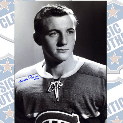 DICKIE MOORE Montreal Canadiens autographed 7 1/4 x10 photo (#409)