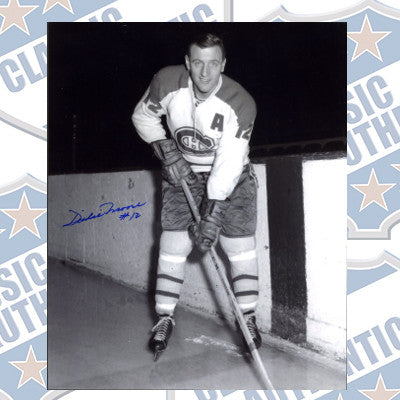 DICKIE MOORE Montreal Canadiens autographed 8x10 photo (#410)