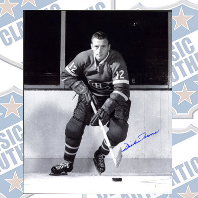 DICKIE MOORE Montreal Canadiens autographed 8x10 photo (#412)