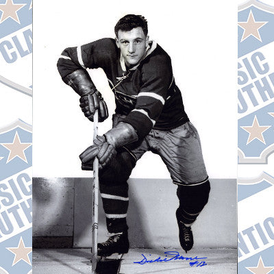 DICKIE MOORE Montreal Canadiens autographed 8x10 photo (#413)