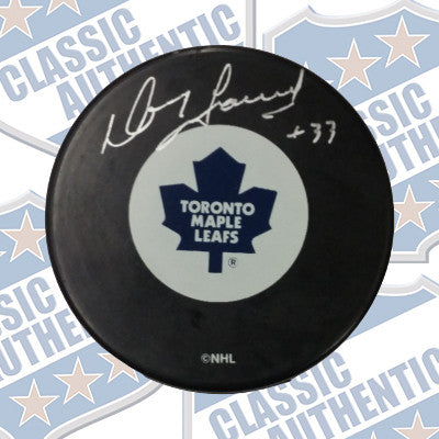DOUG FAVELL Toronto Maple Leafs autographed puck (#8850)