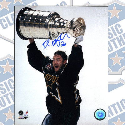 ED BELFOUR Dallas Stars autographed 8x10 photo (#1517b)