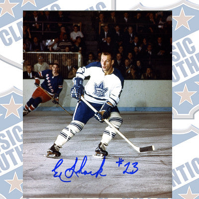 EDDIE SHACK Toronto Maple Leafs autographed 8x10 photo (#932)