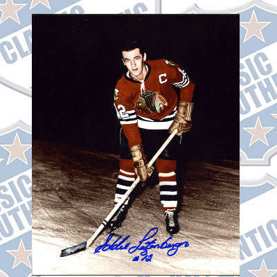 ED LITZENBERGER Chicago Blackhawks autographed 8x10 photo (#931)