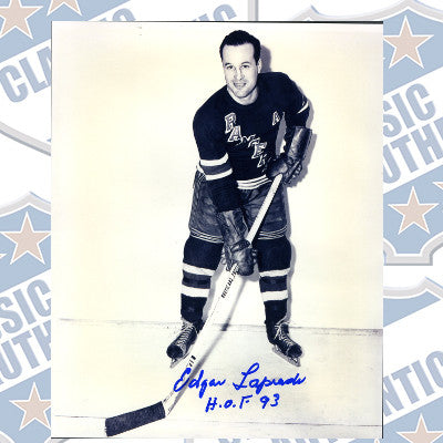 EDGAR LAPRADE New York Rangers autographed 8x10 photo (#962)