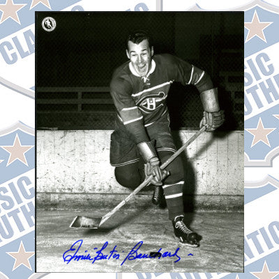 EMILE BUTCH BOUCHARD Montreal Canadiens autographed 8x10 photo (#252)
