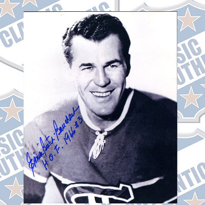 EMILE BUTCH BOUCHARD Montreal Canadiens autographed 8x10 photo (#902)