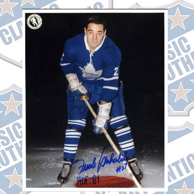 FRANK MAHOVLICH Toronto Maple Leafs autographed 8x10 photo (#947)