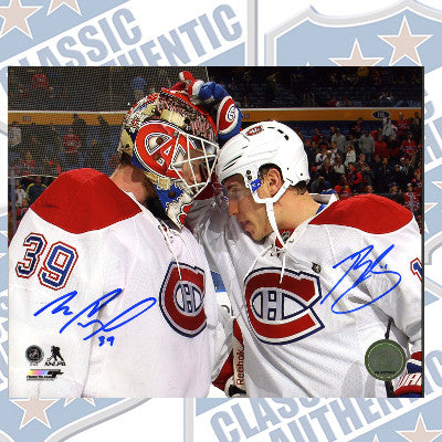 MIKE CONDON & BRENDAN GALLAGHER Montreal Canadiens dual autographed 8x10 (#3599)