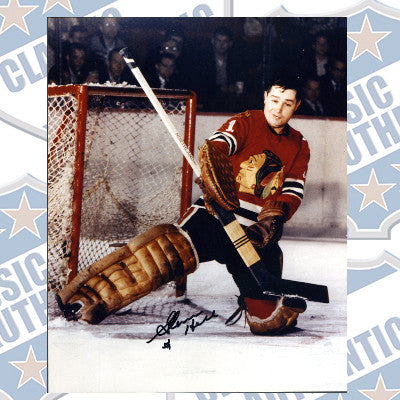 GLENN HALL Chicago Blackhawks autographed 8x10 photo (#385)