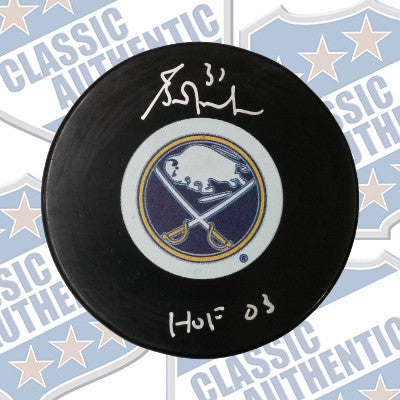 GRANT FUHR Buffalo Sabres autographed puck (#9201)